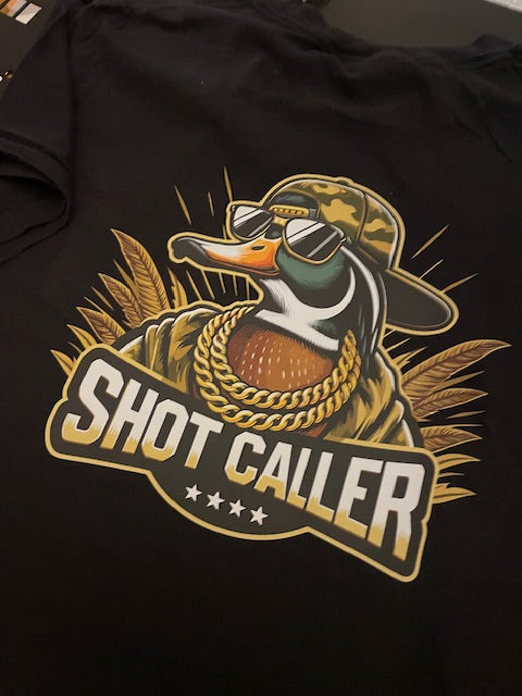 Black "Shot Caller" Duck Tee