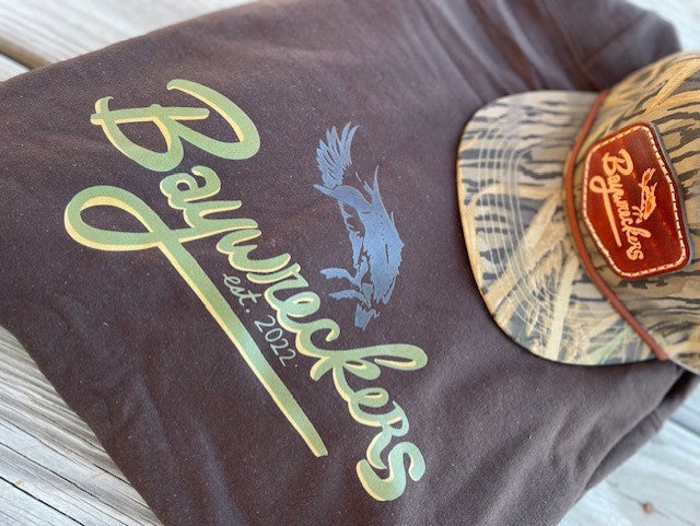Original Baywreckers Logo Dark Brown Hoodie