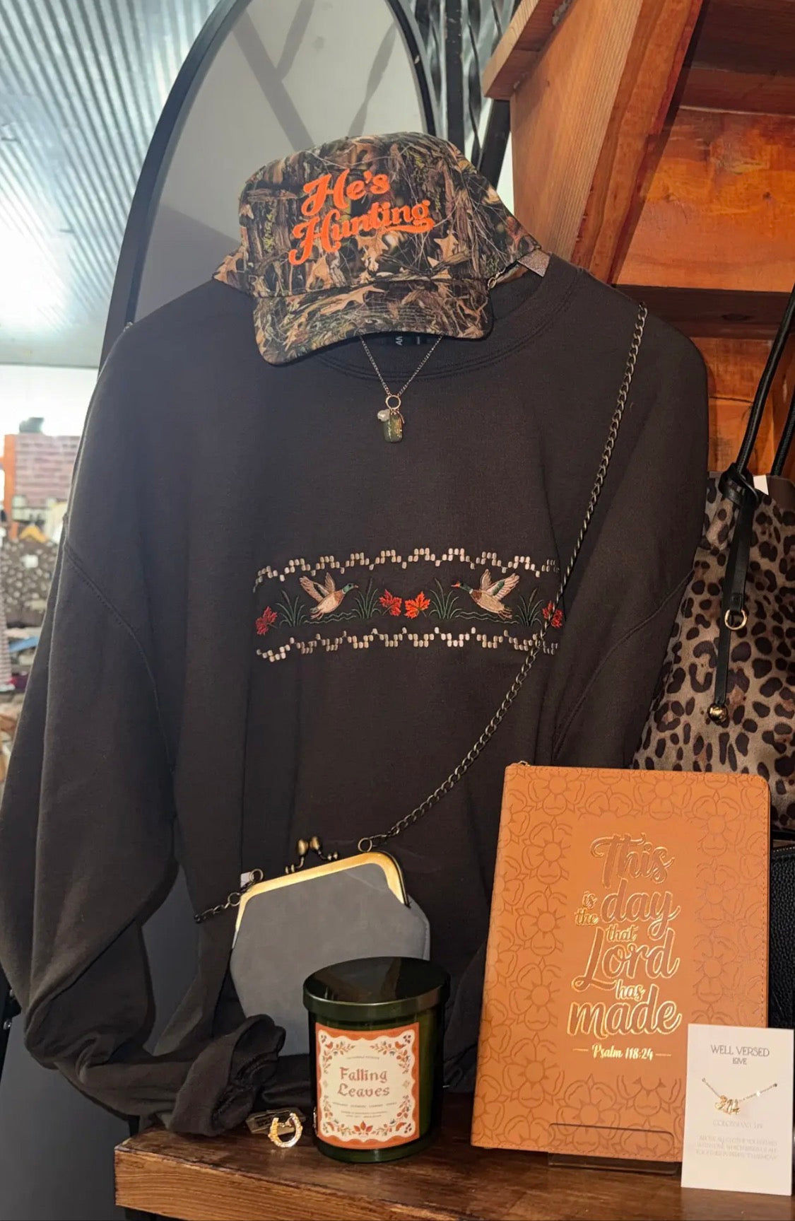 Marshland Mallards Embroidered Crewneck