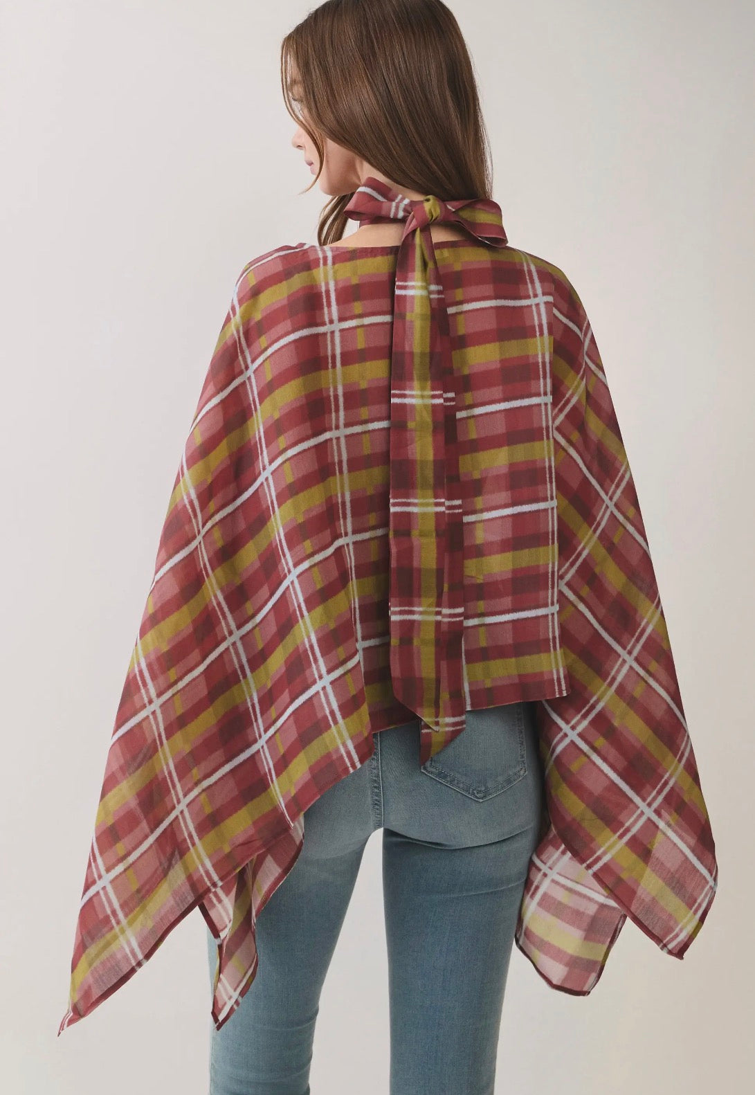 The Fireside Plaid Poncho