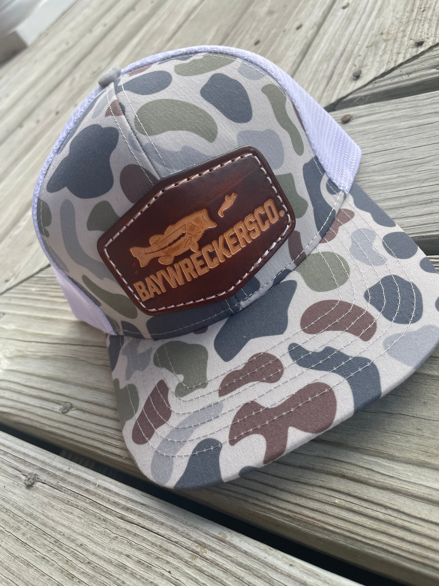 Old's Cool Brackish and White Camo Hat