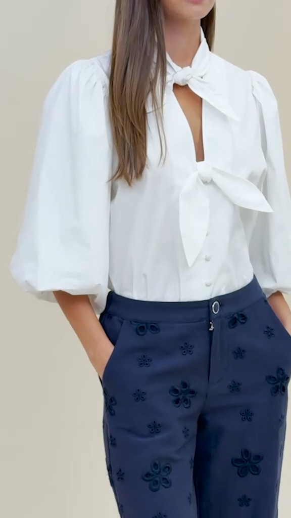 The Blair Bow Blouse (Preorder)