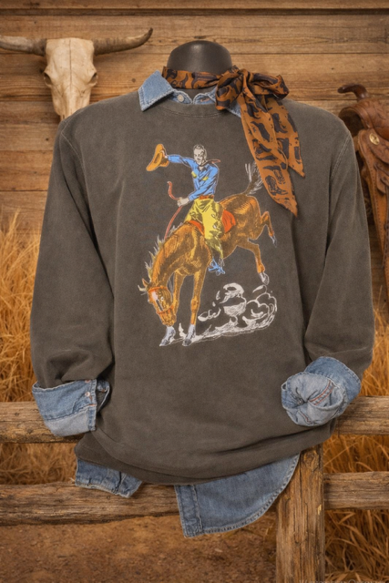 The Vintage Cowboy Crewneck
