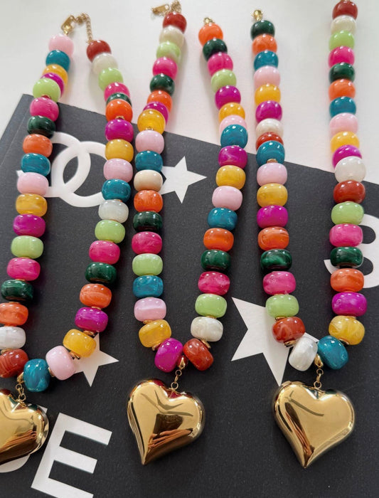 The Colorful Heart Necklace (Preorder)