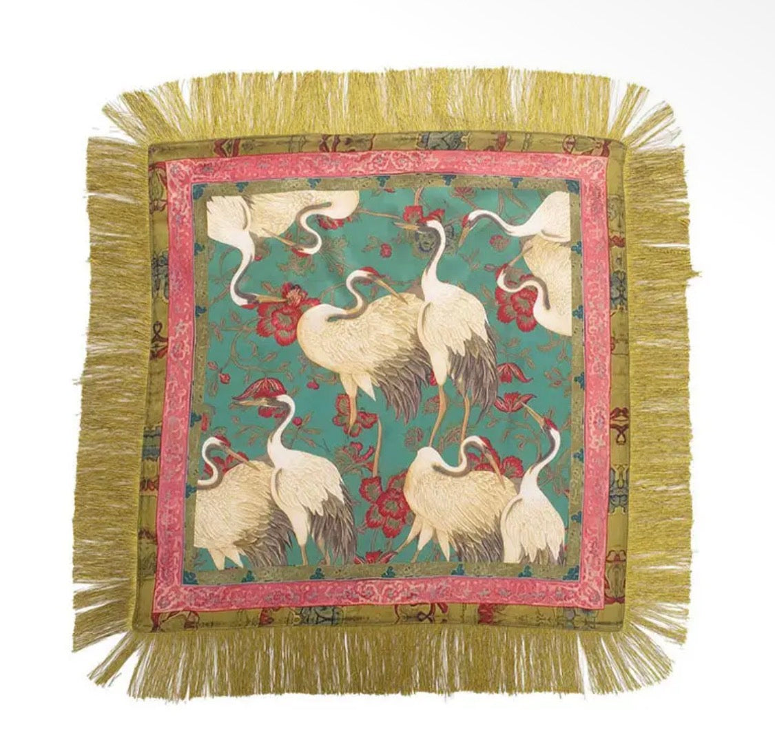 The Gilded Crane Scarf