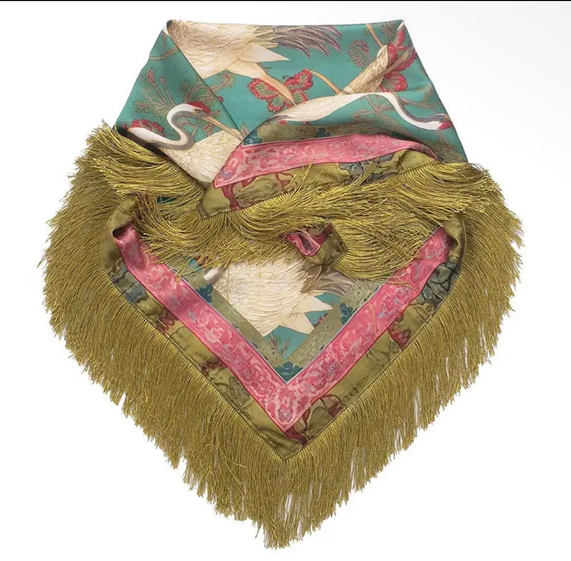 The Gilded Crane Scarf