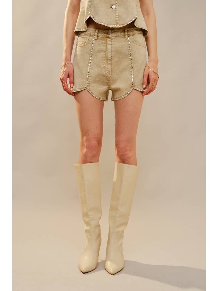 The Sundance Studded Shorts