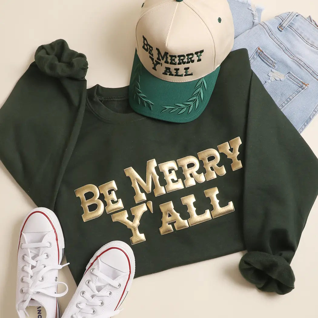 Be Merry Ya'll Crewneck