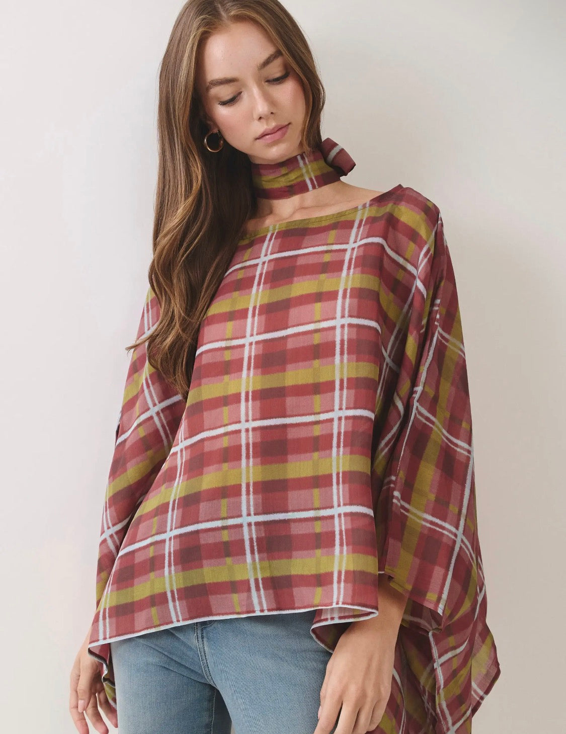 The Fireside Plaid Poncho