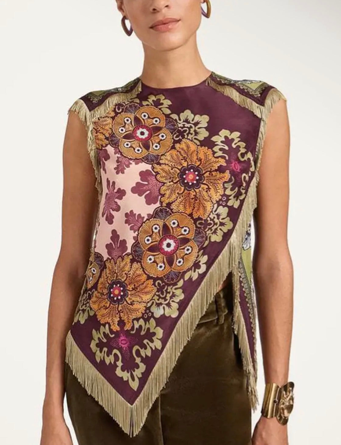 The Austin Afterglow Fringe Top