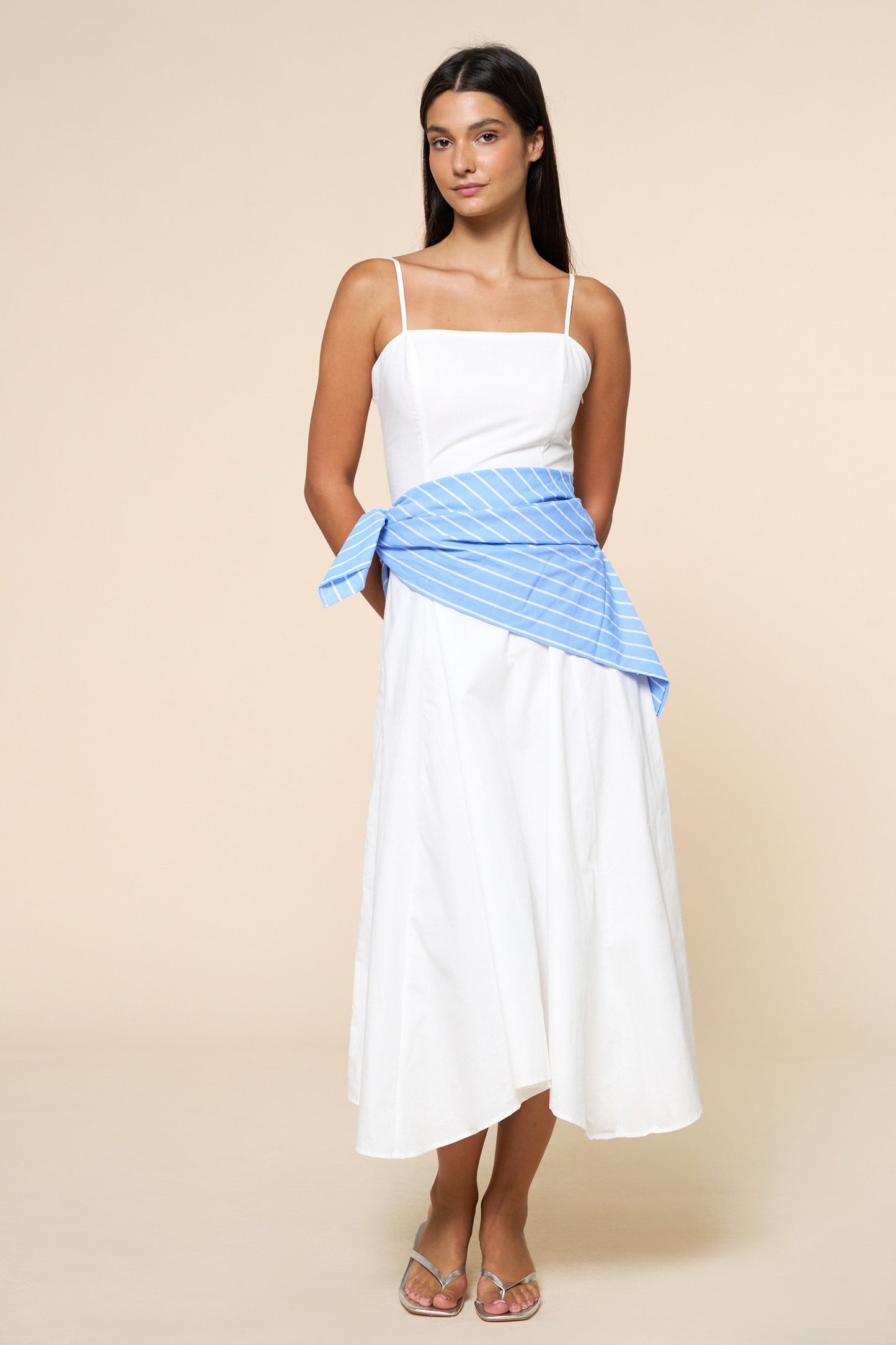 The Carolina Sky Wrap Maxi Dress (PREORDER)