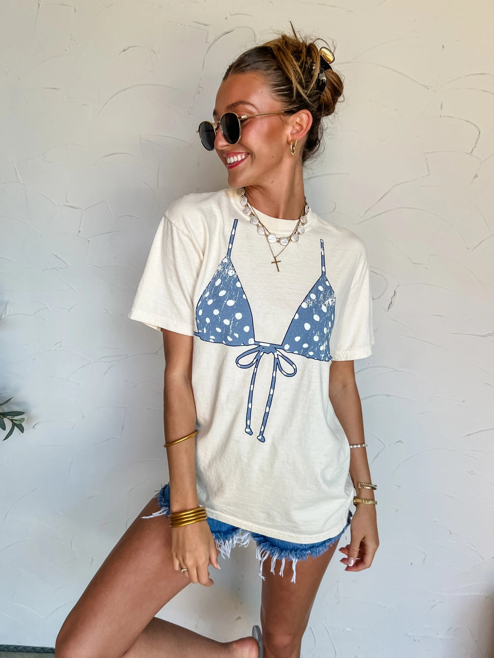 The Blue Lagoon Polka Dot Tee