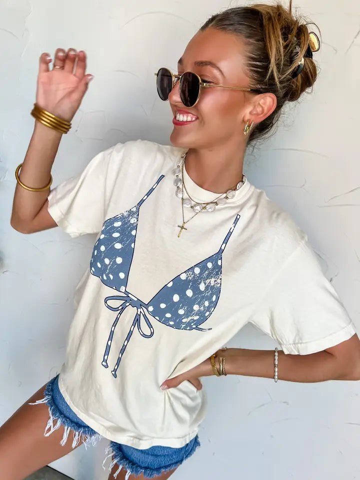 The Blue Lagoon Polka Dot Tee
