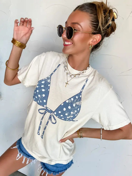The Blue Lagoon Polka Dot Tee
