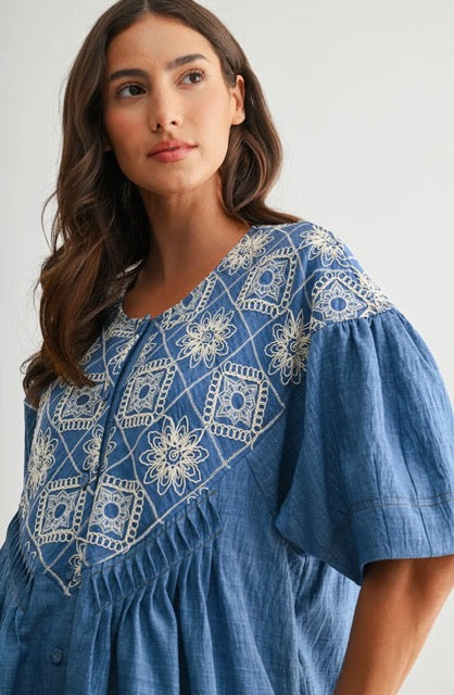 The Blue Willow Romper