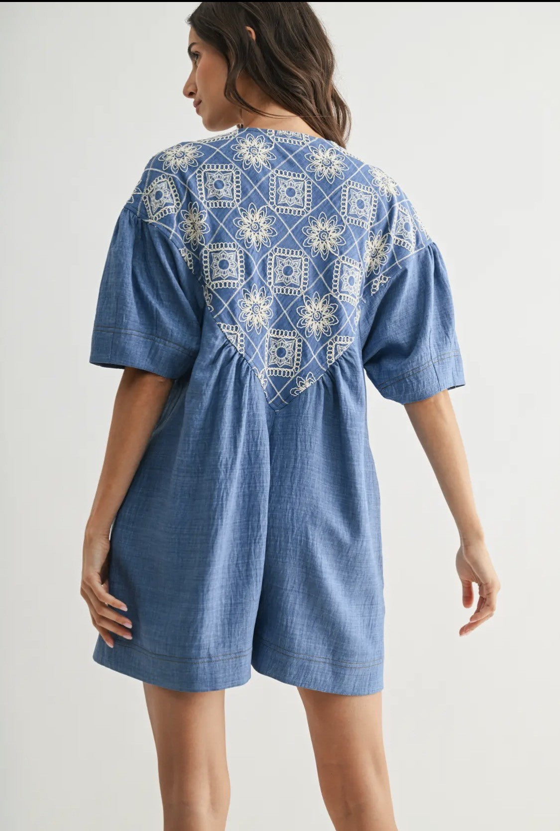 The Blue Willow Romper