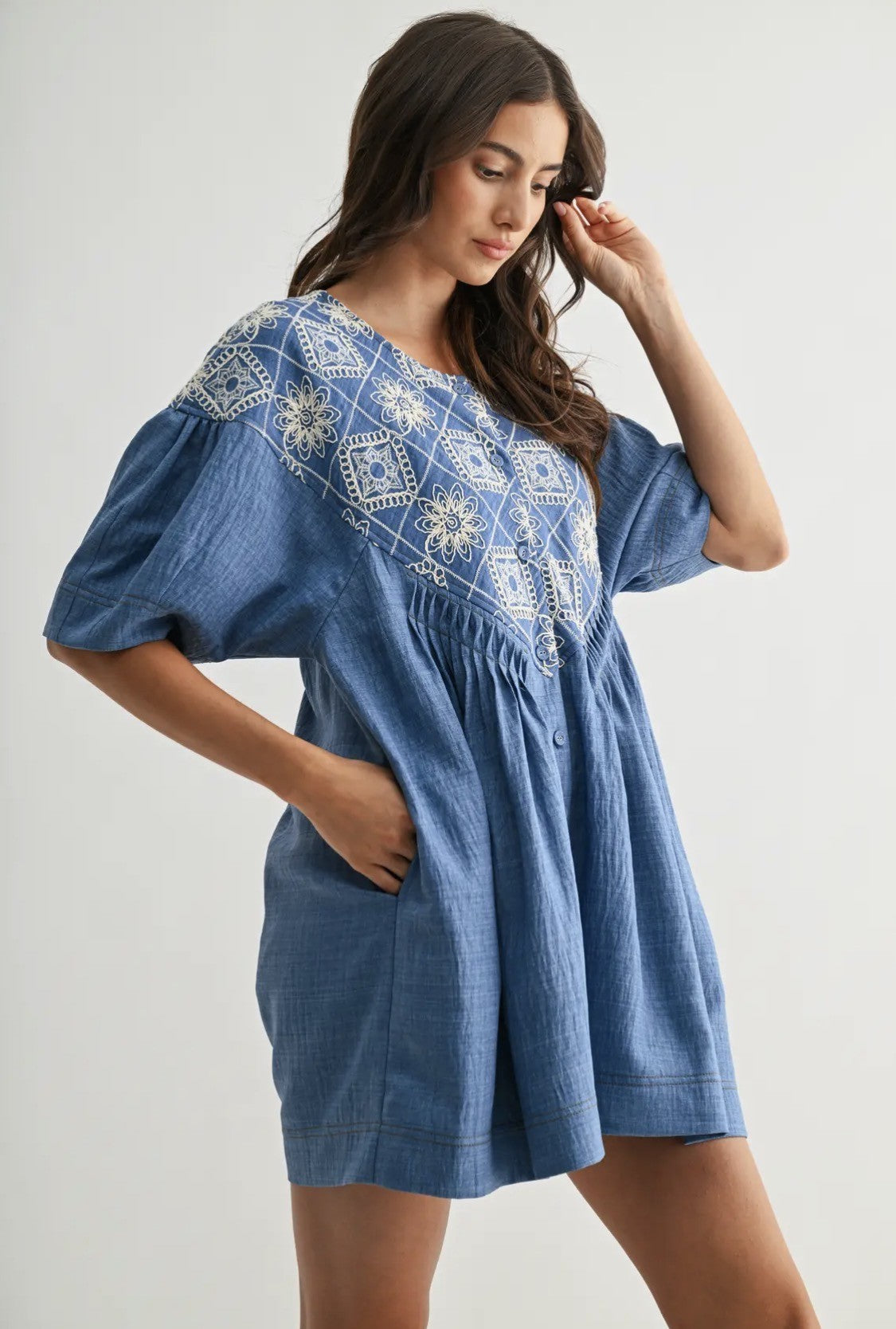 The Blue Willow Romper