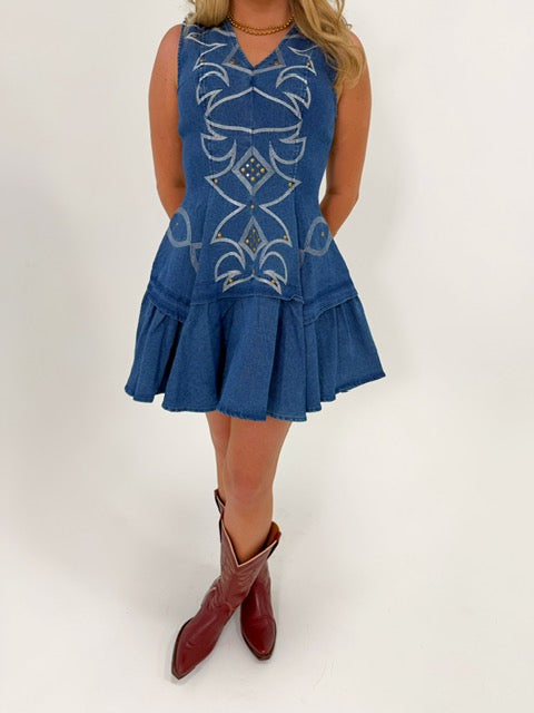 The Magnolia Ridge Denim Dress