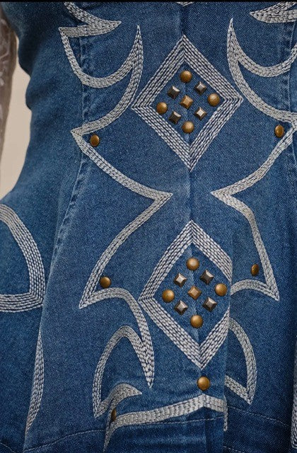 The Magnolia Ridge Denim Dress