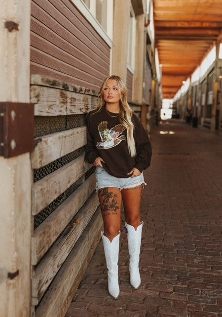 Sequin Duck Pullover