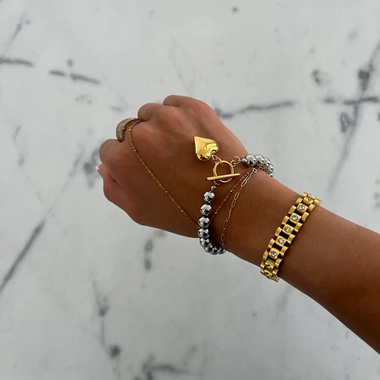 The Everly Heart Bracelet