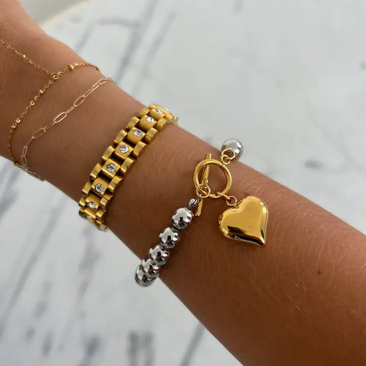 The Everly Heart Bracelet